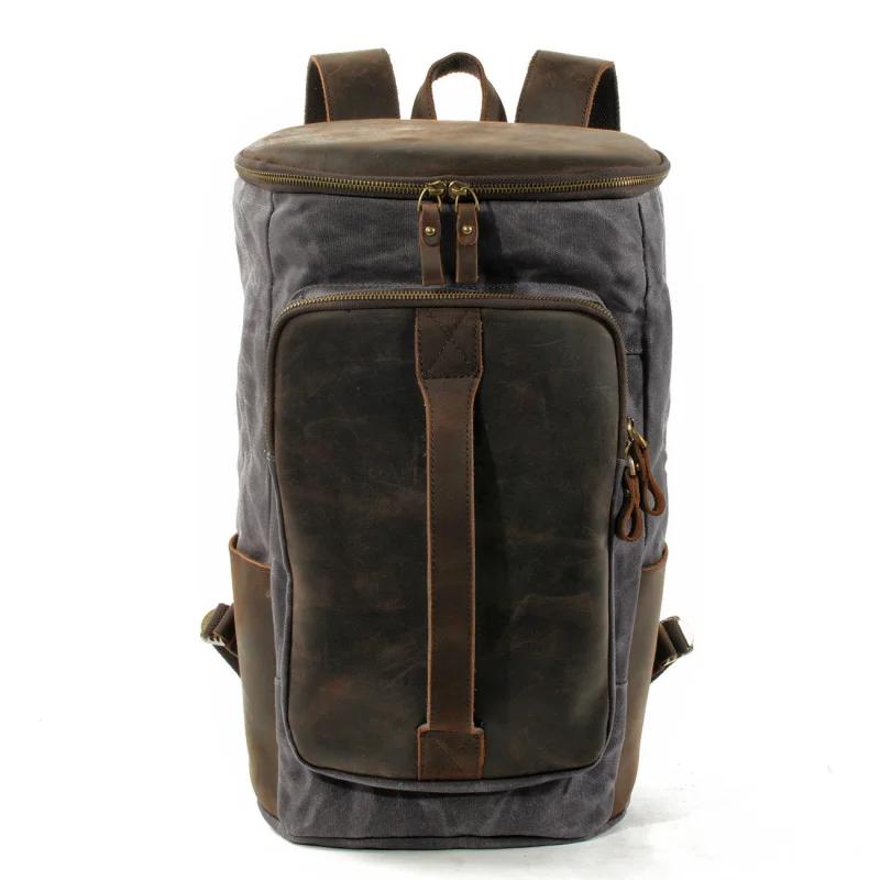 double-shoulder bag, outdoor men's backpack, sports and travel backpack, oil-waxed canvas double-shoulder large-capacity
double-shoulder bag, outdoor men's backpack, sports and travel backpack, oil-waxed canvas double-shoulder large-capacity