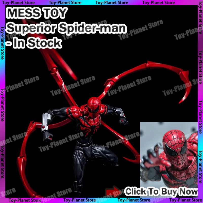 In Stock Brand New MESSTOYS Spider-Man Action Figure Black Red Ver Superhero Model Toy Joints Movable Collectibles Ready to Ship
In Stock Brand New MESSTOYS Spider-Man Action Figure Black Red Ver Superhero Model Toy Joints Movable Collectibles Ready to Ship