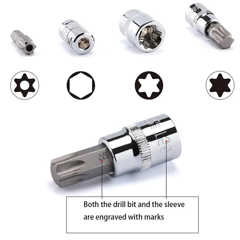 AS60-34Pcs Torx Bit& E-Torx Star Sockets Set Handheld Tools Automotive Repair Combination Kit Torque Star Bits
AS60-34Pcs Torx Bit& E-Torx Star Sockets Set Handheld Tools Automotive Repair Combination Kit Torque Star Bits