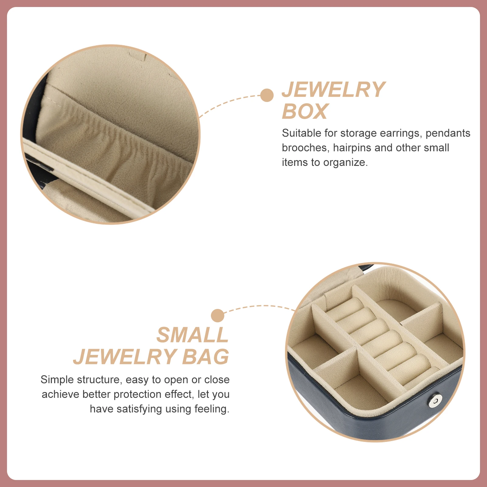 Cute Jewelry Box Travel Organizer Case With Mirror Jewelry Holder For Earrings Necklaces Bracelets
Cute Jewelry Box Travel Organizer Case With Mirror Jewelry Holder For Earrings Necklaces Bracelets