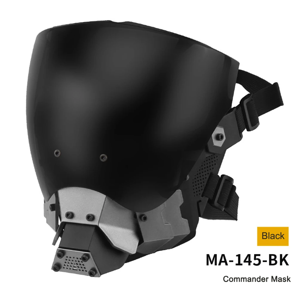 Cyberpunk Tactical Commander Mask Full Face Anti-fog Paintball Mask Double Sided Detachable Airsoft Wargame Protective Gear
Cyberpunk Tactical Commander Mask Full Face Anti-fog Paintball Mask Double Sided Detachable Airsoft Wargame Protective Gear