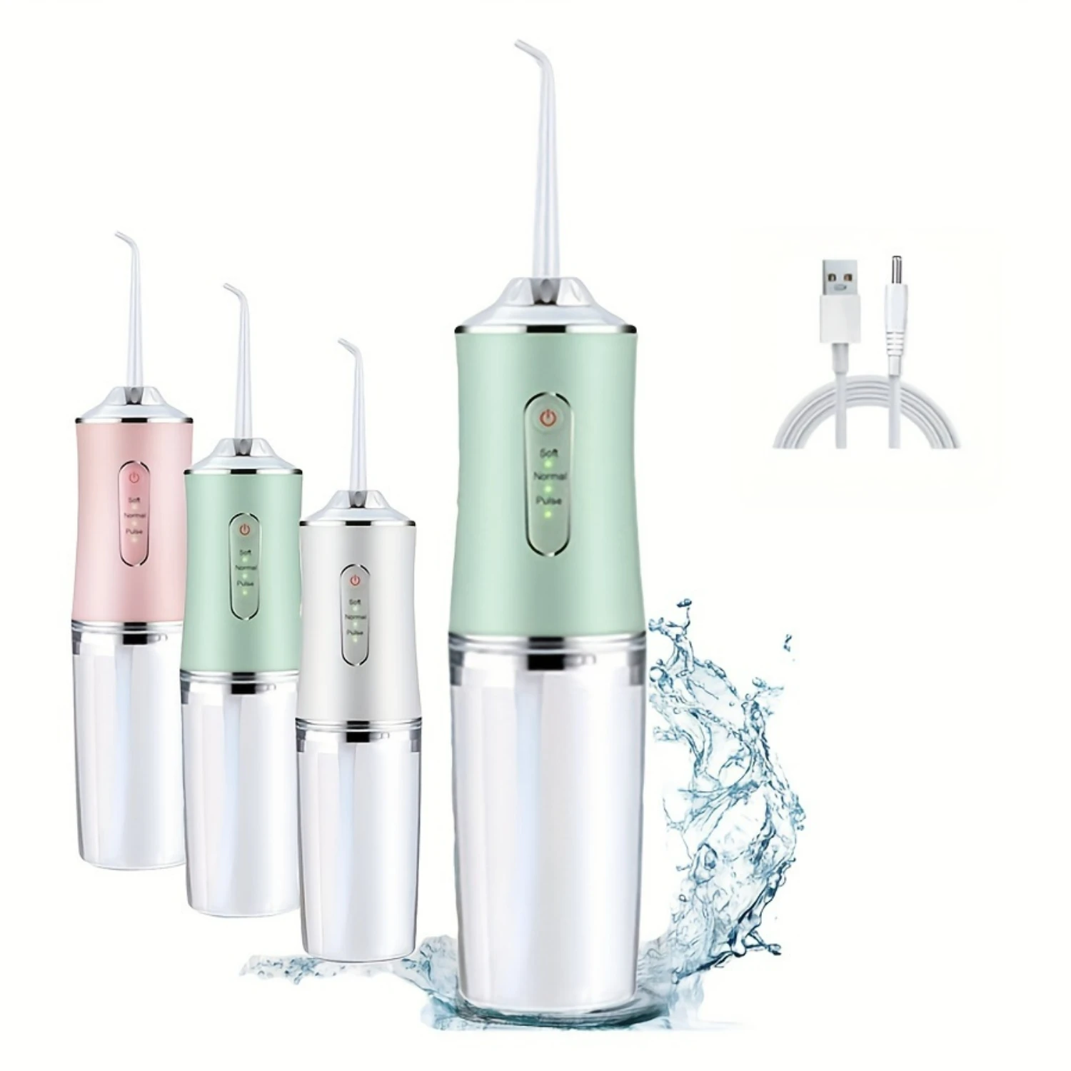 Adjustable Smart Rechargeable Portable Teeth Scrubber - 7.44oz Water Capacity, Home Use Teeth Flosser with 3 Modes
Adjustable Smart Rechargeable Portable Teeth Scrubber - 7.44oz Water Capacity, Home Use Teeth Flosser with 3 Modes