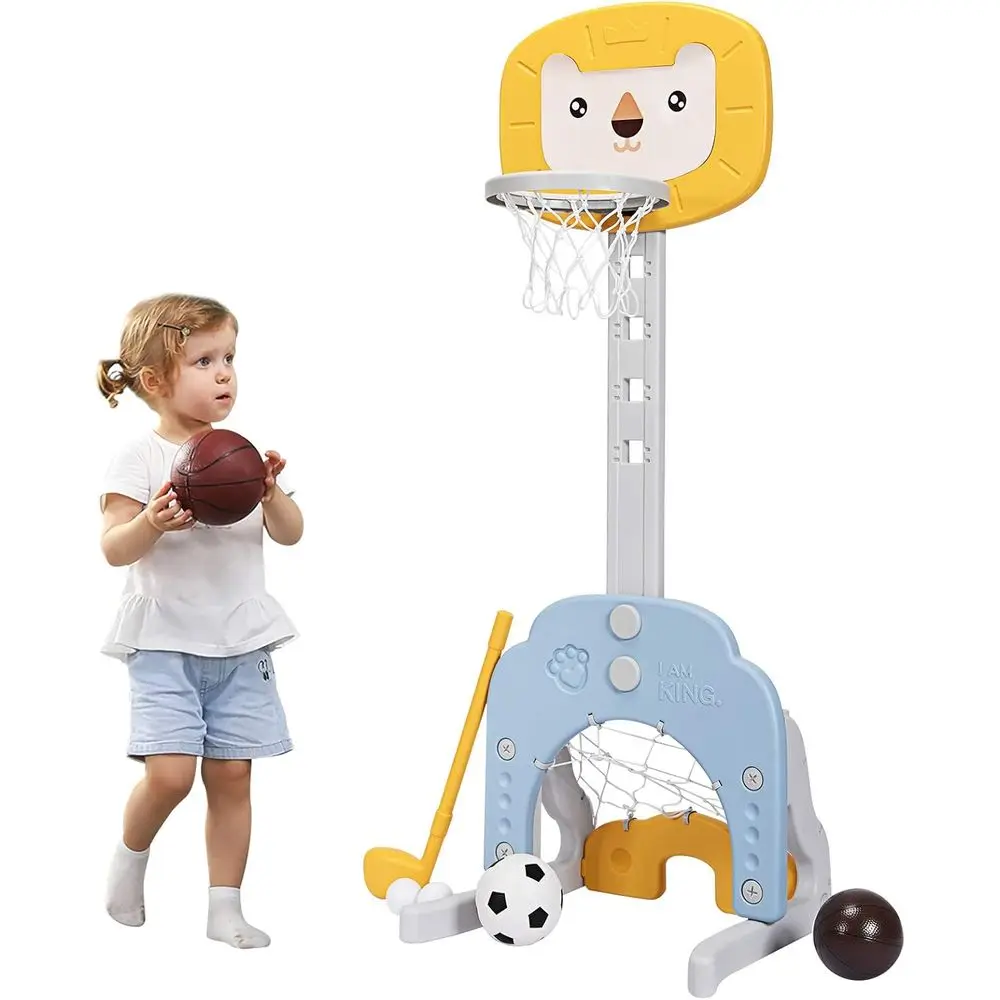 Adjustable Height Kids Basketball Hoop Set for Toddlers - 5 Levels, Indoor/Outdoor Play
Adjustable Height Kids Basketball Hoop Set for Toddlers - 5 Levels, Indoor/Outdoor Play