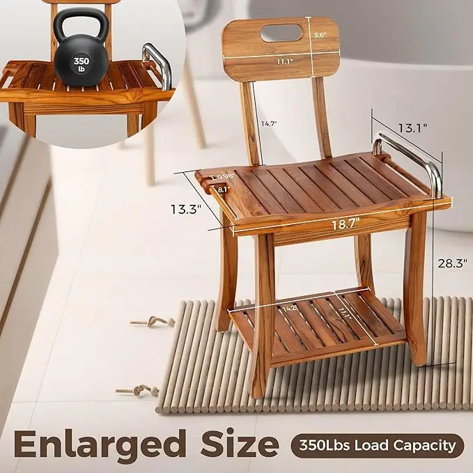 YFY Wooden with Back Bathroom with Armrest with Towel Rack Double Storage Stool Shoe Change Stool Shelf
YFY Wooden with Back Bathroom with Armrest with Towel Rack Double Storage Stool Shoe Change Stool Shelf