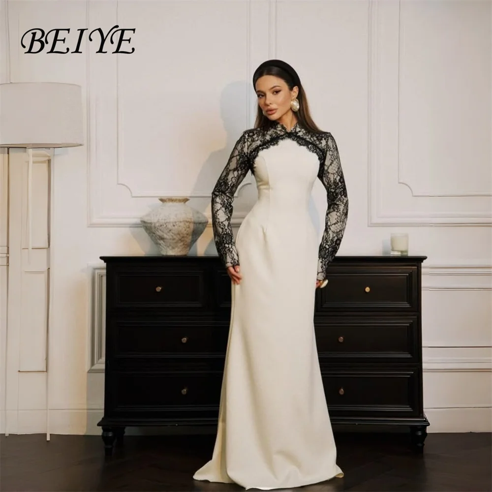 Вечернее платье-русалка BEIYE Classic с кружевом и длинными рукавами, женское, 2026, с высоким воротником, в пол, для вечеринок, на заказ
Вечернее платье-русалка BEIYE Classic с кружевом и длинными рукавами, женское, 2026, с высоким воротником, в пол, для вечеринок, на заказ