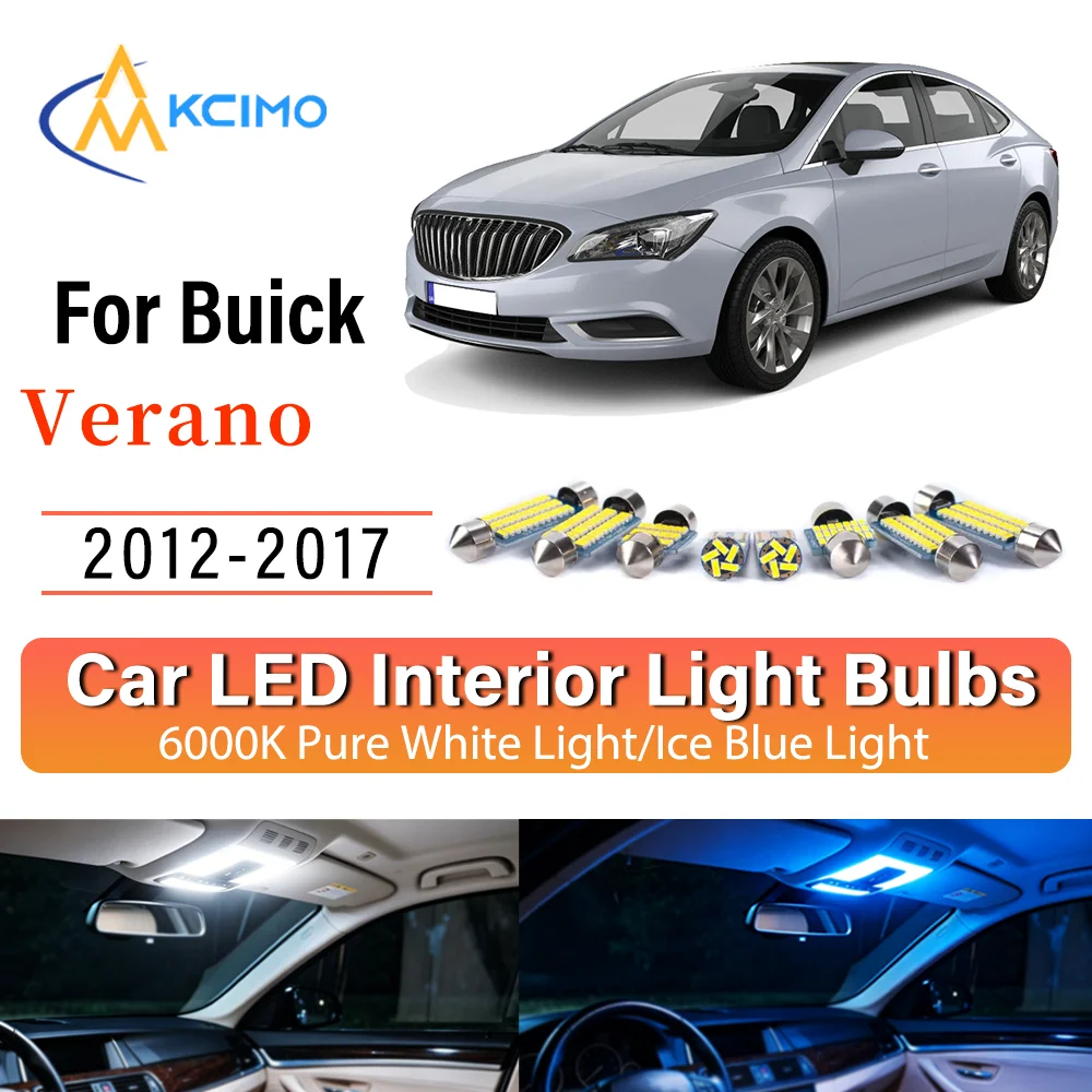 LED Interior Light Bulb Set For Buick Verano 2012-2017 Easy Install Bright White/Blue Dome Map Door Courtesy Brights
LED Interior Light Bulb Set For Buick Verano 2012-2017 Easy Install Bright White/Blue Dome Map Door Courtesy Brights
