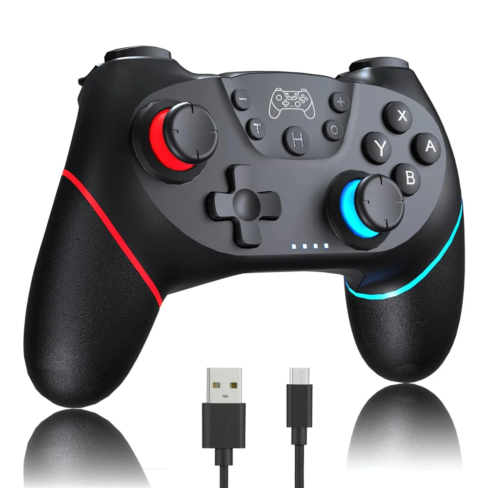 Беспроводной игровой контроллер, совместимый с Bluetooth, для Nintendo Switch 1/2/Lite/Oled, джойстик для Android/ПК с 6-осевым управлением
Беспроводной игровой контроллер, совместимый с Bluetooth, для Nintendo Switch 1/2/Lite/Oled, джойстик для Android/ПК с 6-осевым управлением