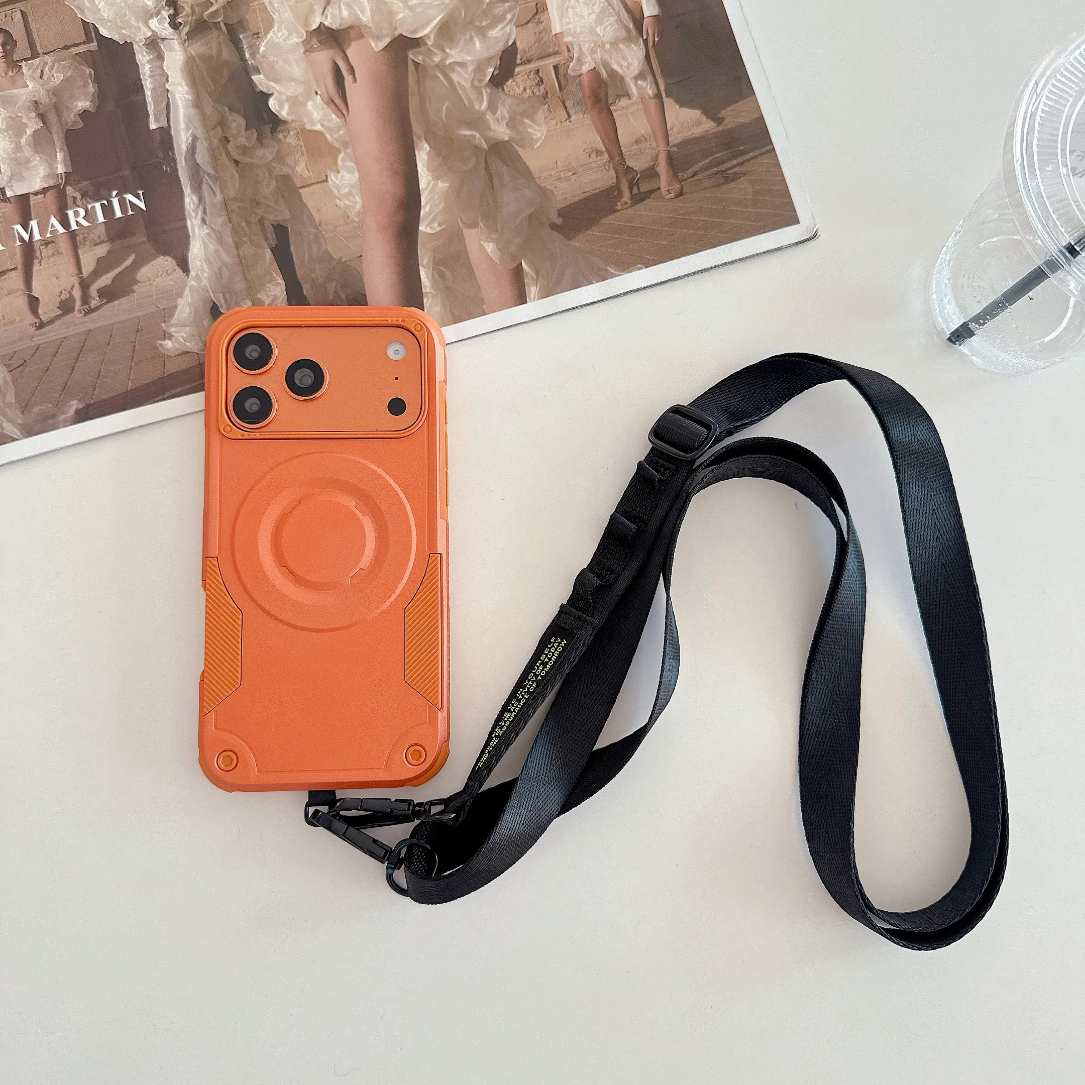 Mecha-style Magnetic Nylon Cross body Long Rope Phone Case for iPhone 17 Pro Max 15 14 Shockproof for Magsafe Slim Fit Cover
Mecha-style Magnetic Nylon Cross body Long Rope Phone Case for iPhone 17 Pro Max 15 14 Shockproof for Magsafe Slim Fit Cover