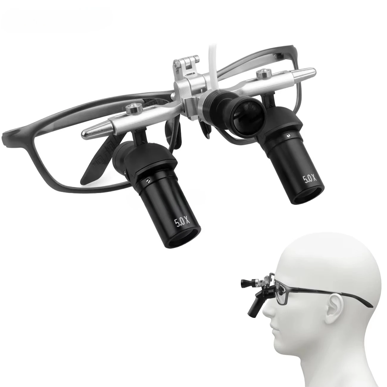 5x High-Definition Optical Lens Ergo Loupes 350-420mm Adjustable Working Distance LED Light Dentals Surgical Loupes Machinery
5x High-Definition Optical Lens Ergo Loupes 350-420mm Adjustable Working Distance LED Light Dentals Surgical Loupes Machinery
