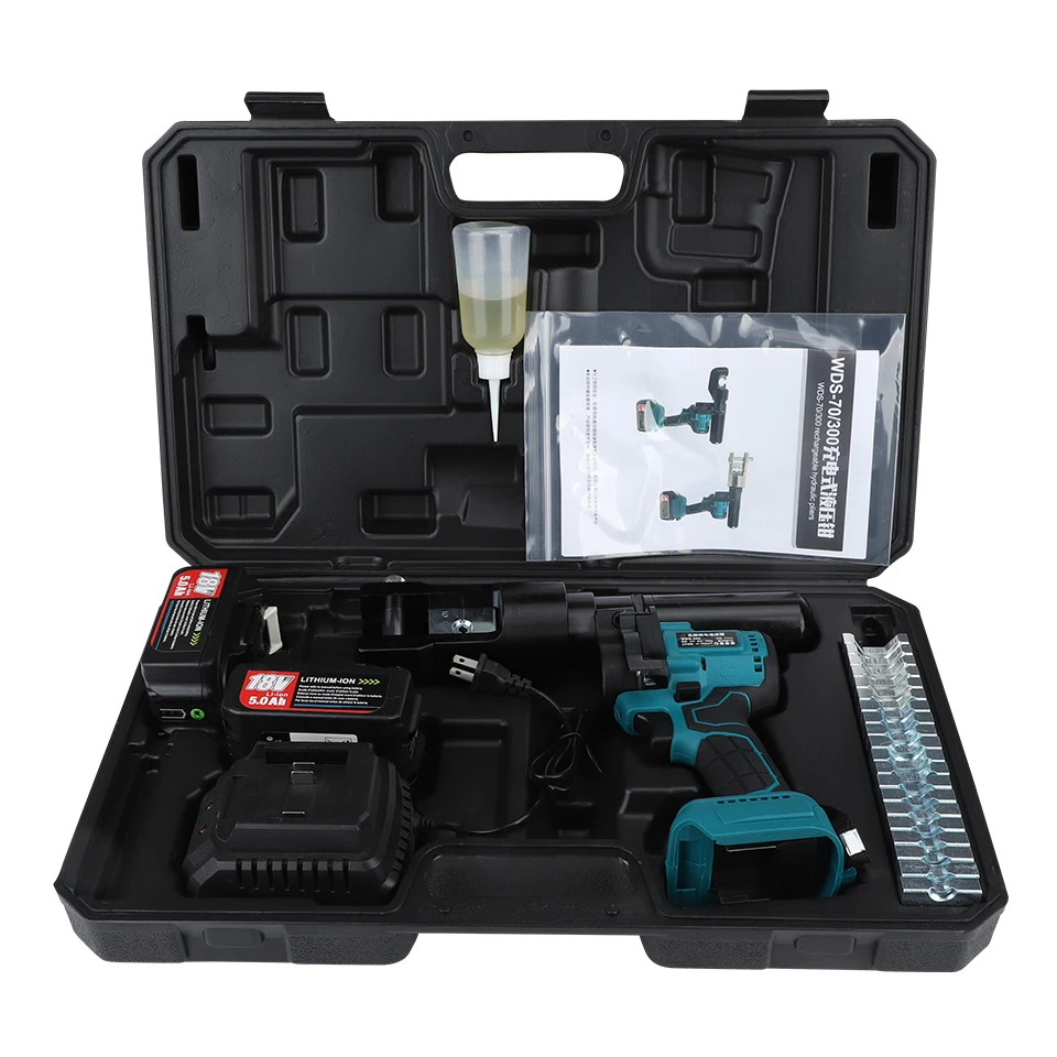WDS-300 Cordless Electric Hydraulic Crimping Tools Battery Powered Clamp for Professional Use
WDS-300 Cordless Electric Hydraulic Crimping Tools Battery Powered Clamp for Professional Use