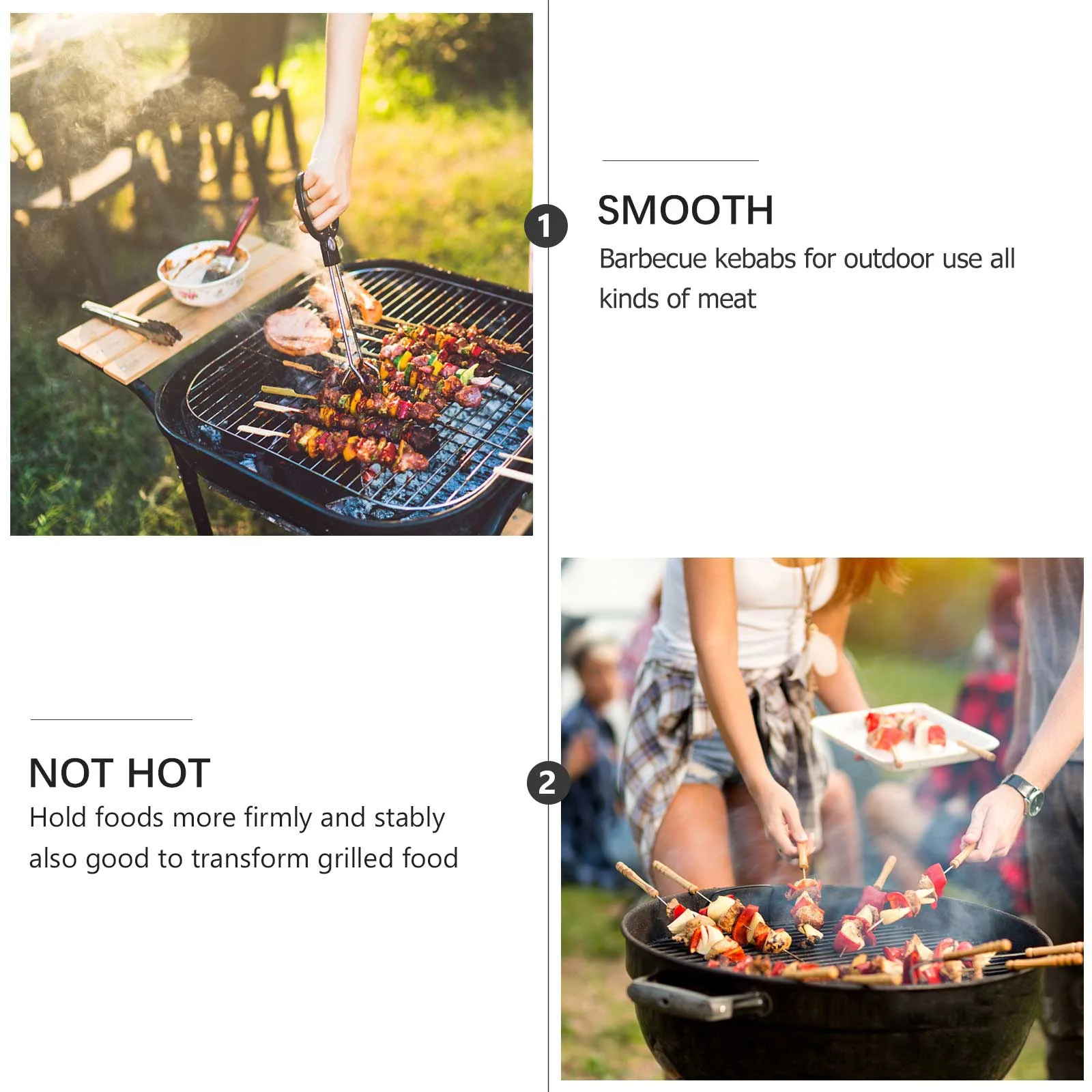 6pcs Stainless Steel BBQ Tools Roasting Sticks Forks Marshmallow Stick Bamboo Wood Skewers Non Rust Durable Heat Insulating Anti
6pcs Stainless Steel BBQ Tools Roasting Sticks Forks Marshmallow Stick Bamboo Wood Skewers Non Rust Durable Heat Insulating Anti