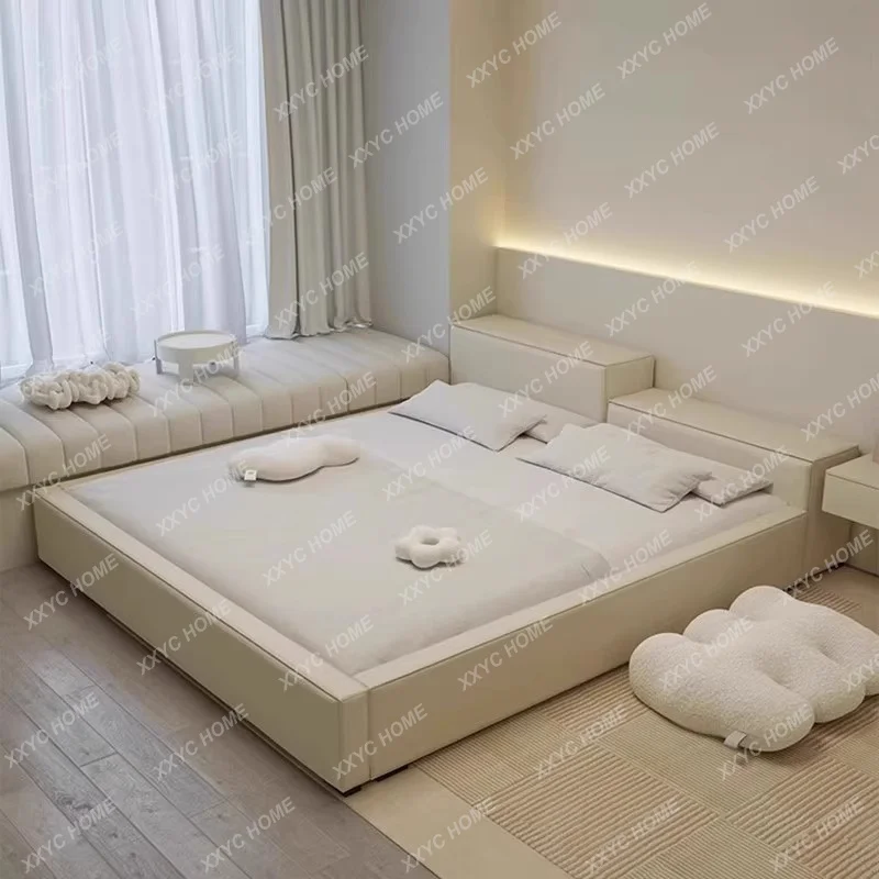 Lounge Girls Bed Frames Queen Minimalist Master Bedroom Bed Cream Deluxe Headboard Cama De Lujo Para Dormitorio Home Furniture
Lounge Girls Bed Frames Queen Minimalist Master Bedroom Bed Cream Deluxe Headboard Cama De Lujo Para Dormitorio Home Furniture