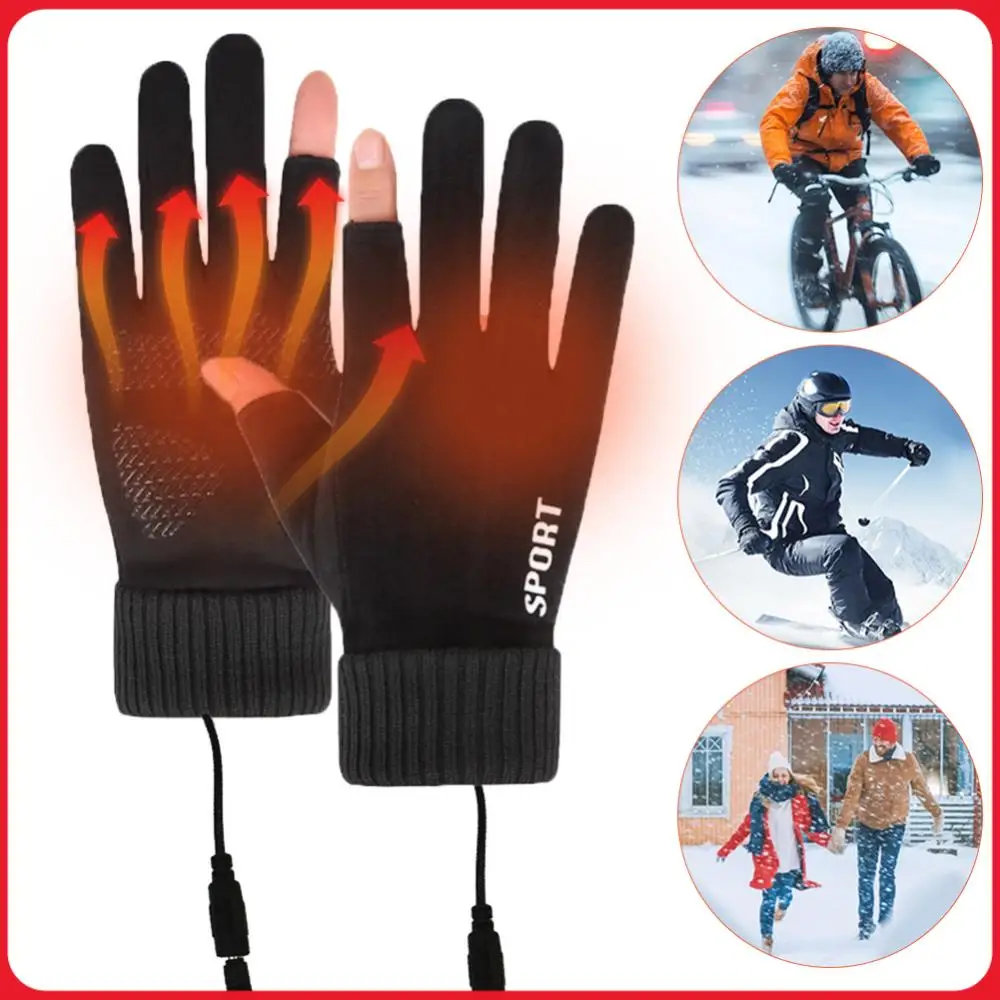 2 Finger Heated Gloves Touch Screen Electric Heated Hand Warmer Soft USB Rechargeable for Cycling Running Driving Hiking Walking
2 Finger Heated Gloves Touch Screen Electric Heated Hand Warmer Soft USB Rechargeable for Cycling Running Driving Hiking Walking