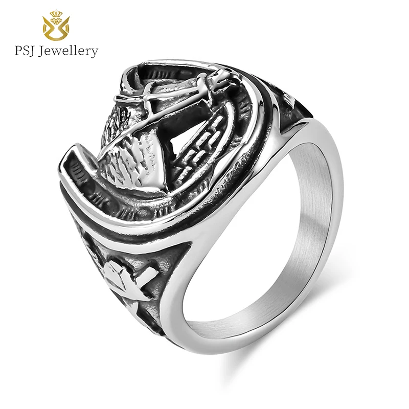 PSJ Vintage Jewelry Horse Head Design 20mm Silver / Gold / Black Plated Stainless Steel Rings for Men
PSJ Vintage Jewelry Horse Head Design 20mm Silver / Gold / Black Plated Stainless Steel Rings for Men