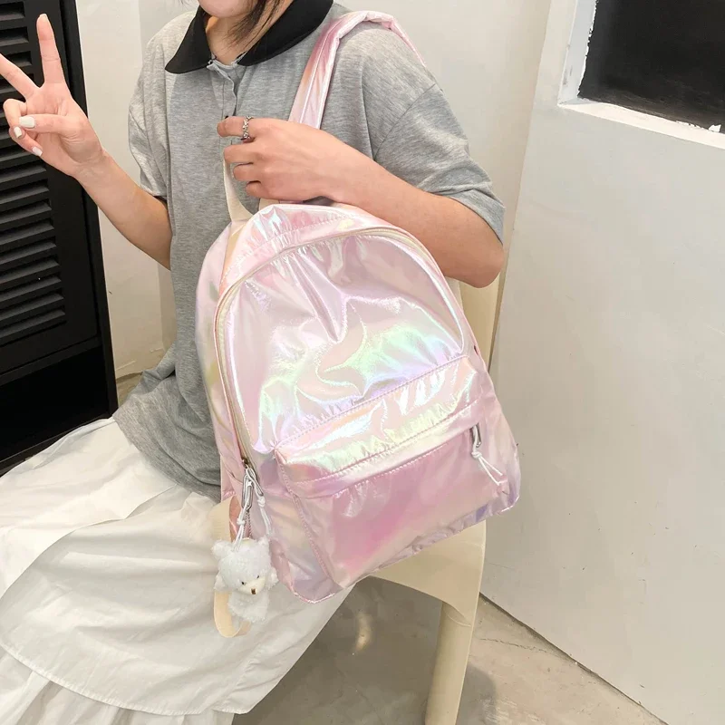 Kpop Lasers Shiny backpacks women big capacity Casual Girls School Bag Laptop Backpack sac PU leather Travel Rucksack female bag
Kpop Lasers Shiny backpacks women big capacity Casual Girls School Bag Laptop Backpack sac PU leather Travel Rucksack female bag