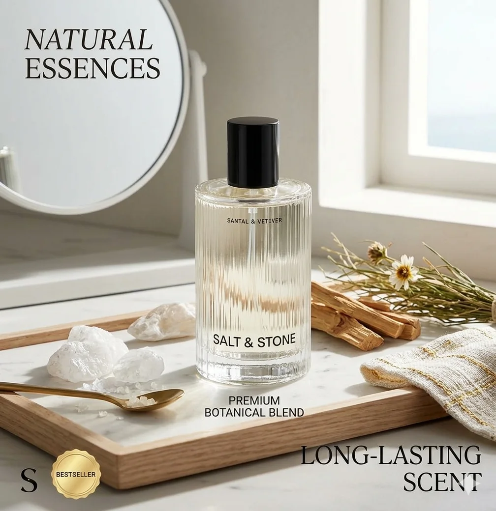 Salt and Stone Santal Vetiver Perfume - Unisex Woody Fragrance Cologne - Long Lasting Eau de Parfum Minimalist Scent for Men Women
Salt and Stone Santal Vetiver Perfume - Unisex Woody Fragrance Cologne - Long Lasting Eau de Parfum Minimalist Scent for Men Women