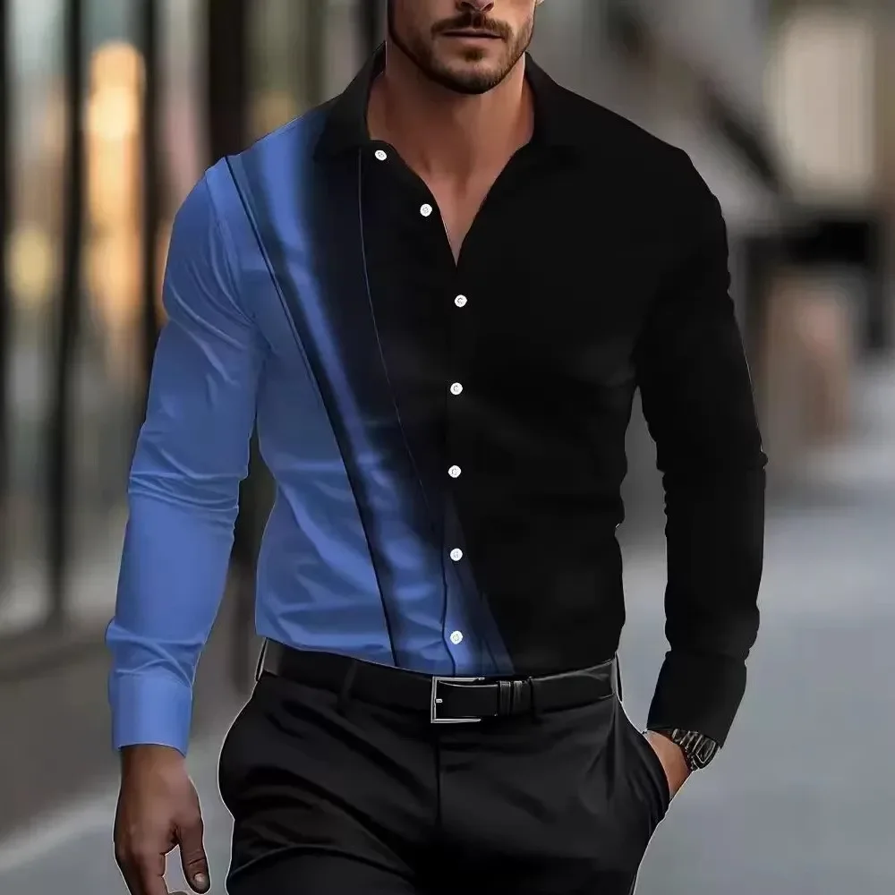 Men New Spring Autumn Long Sleeve Lapel 3D Digital Print Shirt Tops Men Business Casual Button Shirt 100% Polyester
Men New Spring Autumn Long Sleeve Lapel 3D Digital Print Shirt Tops Men Business Casual Button Shirt 100% Polyester