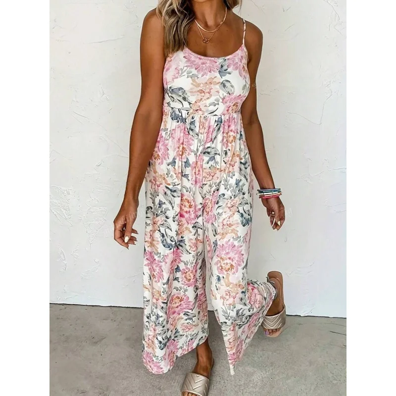 Floral Halter Jumpsuit Backless Short Low Waist Other Fabric Women's Romper Spring 2026 I 17973 Cross-Border Item
Floral Halter Jumpsuit Backless Short Low Waist Other Fabric Women's Romper Spring 2026 I 17973 Cross-Border Item