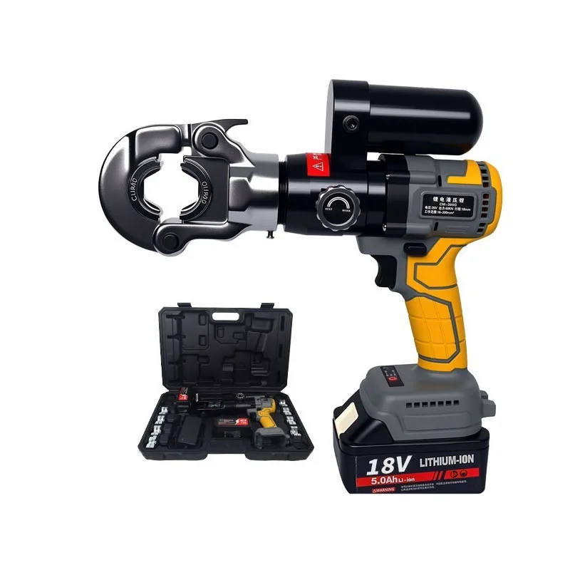 Electric Hydraulic Crimper for 10-300mm² Copper Aluminum Terminals with Fast Crimping & 360° Rotation
Electric Hydraulic Crimper for 10-300mm² Copper Aluminum Terminals with Fast Crimping & 360° Rotation