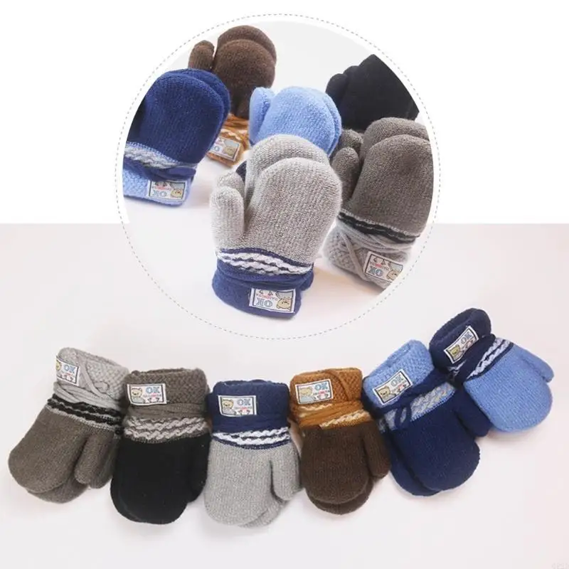 Q22D 2Pcs Trendy Children Full Finger Gloves Baby Knitted Mittens for Toddler Outdoor
Q22D 2Pcs Trendy Children Full Finger Gloves Baby Knitted Mittens for Toddler Outdoor