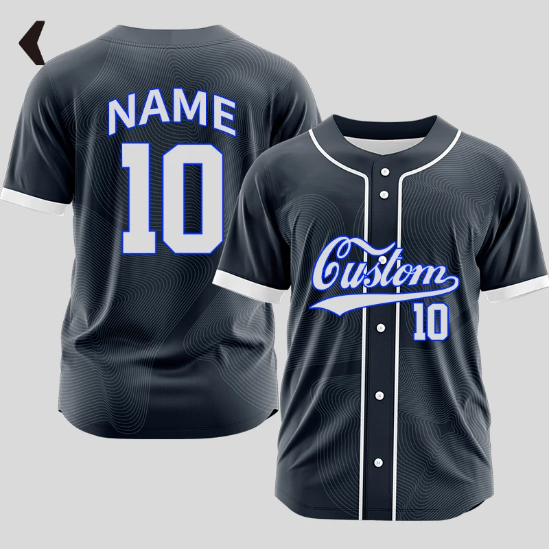 Custom Sublimation Baseball Jersey Full Button Team Uniform T-Shirt Personalized Print Logo Name Baseball Jerseys Men/Women/Kids
Custom Sublimation Baseball Jersey Full Button Team Uniform T-Shirt Personalized Print Logo Name Baseball Jerseys Men/Women/Kids