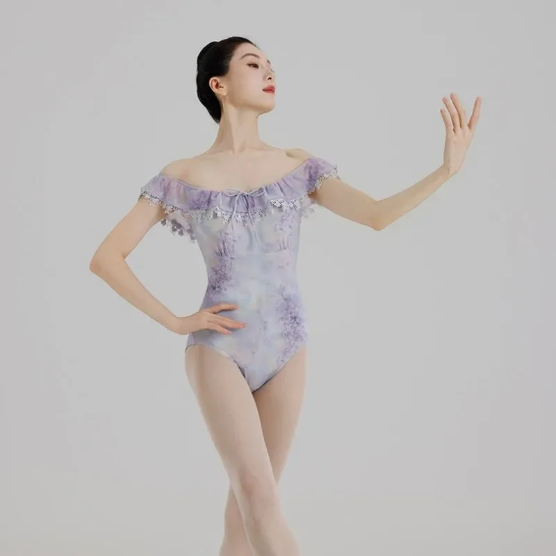 Artistic Print Ballet Leotard for Women Sleeveless Dancewear Female Gymnastic Bodysuit Women's Ballet Training Dance Wear
Artistic Print Ballet Leotard for Women Sleeveless Dancewear Female Gymnastic Bodysuit Women's Ballet Training Dance Wear