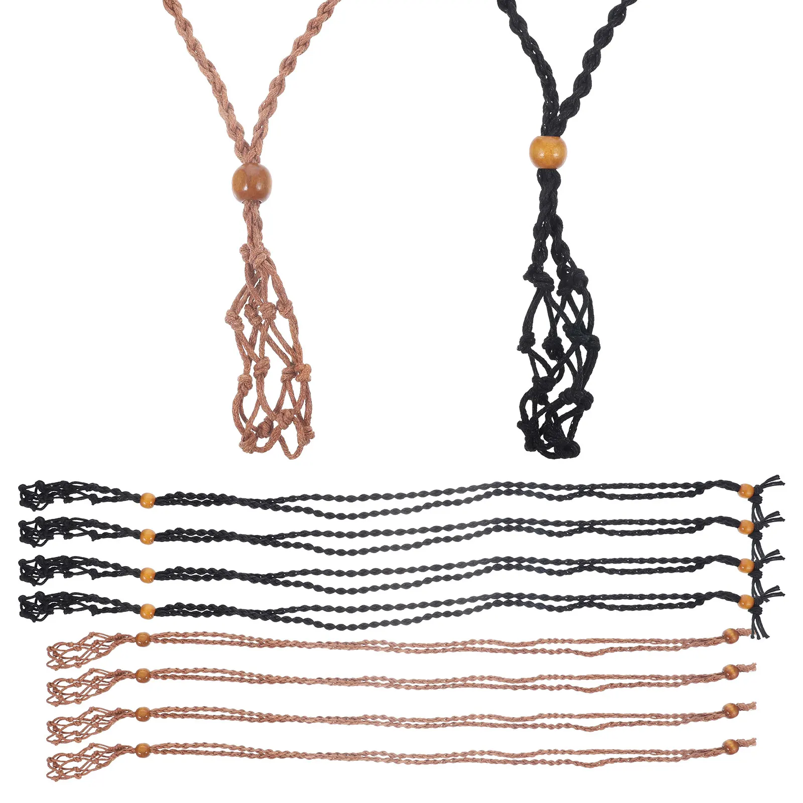 10pcs Stone Woven Necklace Adjustable Cage Holder Large Size Retro Pendant DIY Fashionable Decor
10pcs Stone Woven Necklace Adjustable Cage Holder Large Size Retro Pendant DIY Fashionable Decor