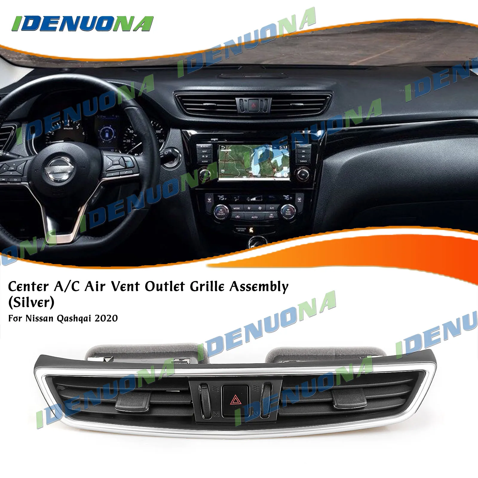 Interior Front Middle Dashboard Center Console Air Conditioning Vent Outlet Grille Assembly For Nissan Qashqai 2020-2023
Interior Front Middle Dashboard Center Console Air Conditioning Vent Outlet Grille Assembly For Nissan Qashqai 2020-2023