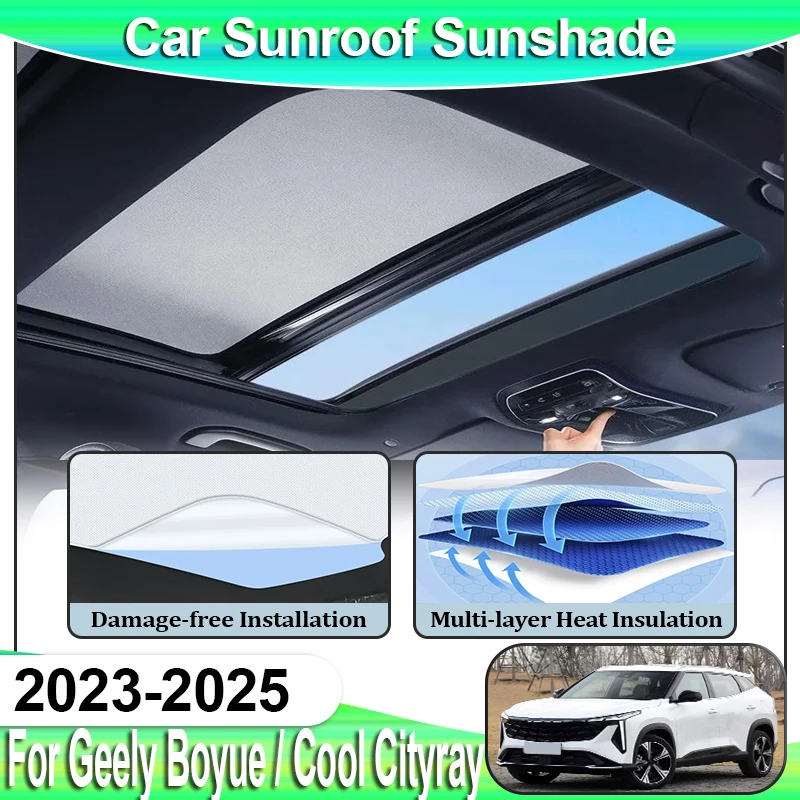 Sunshade For Geely Boyue Cool Cityray Accesorios G426 2023 2024 2025 Electrostatic Adsorption Protection Skylight Blind Sun Part
Sunshade For Geely Boyue Cool Cityray Accesorios G426 2023 2024 2025 Electrostatic Adsorption Protection Skylight Blind Sun Part