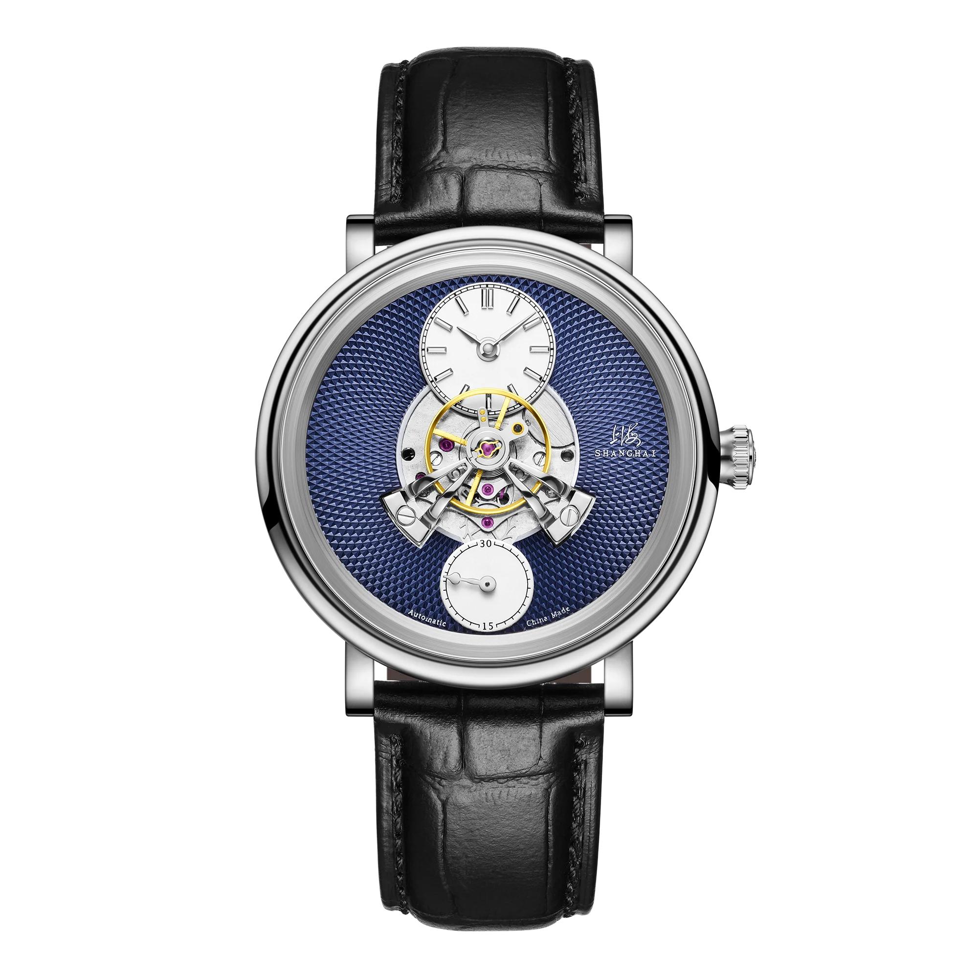 Shanghai Watch Qiong Jing Sky Dome Collection Men's Mechanical Watches Central Rotor Automatic Watch 43mm Case Sapphire Glass
Shanghai Watch Qiong Jing Sky Dome Collection Men's Mechanical Watches Central Rotor Automatic Watch 43mm Case Sapphire Glass