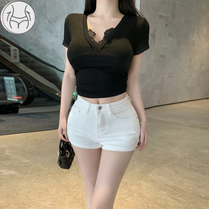 Spring Summer High Eleatic Denim Shorts Women Slim Skinny Jeans Short Pants Fashion White Hot Shorts Girls Casual Denim Shorts
Spring Summer High Eleatic Denim Shorts Women Slim Skinny Jeans Short Pants Fashion White Hot Shorts Girls Casual Denim Shorts