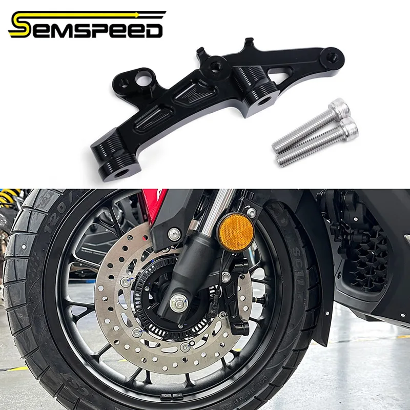 SEMSPEED Relocation Bracket 100mm Front Brake Brake Disc For FORZA 350 22-25 For HONDA ADV 350 2022-2025 Motorcycle Accessories
SEMSPEED Relocation Bracket 100mm Front Brake Brake Disc For FORZA 350 22-25 For HONDA ADV 350 2022-2025 Motorcycle Accessories
