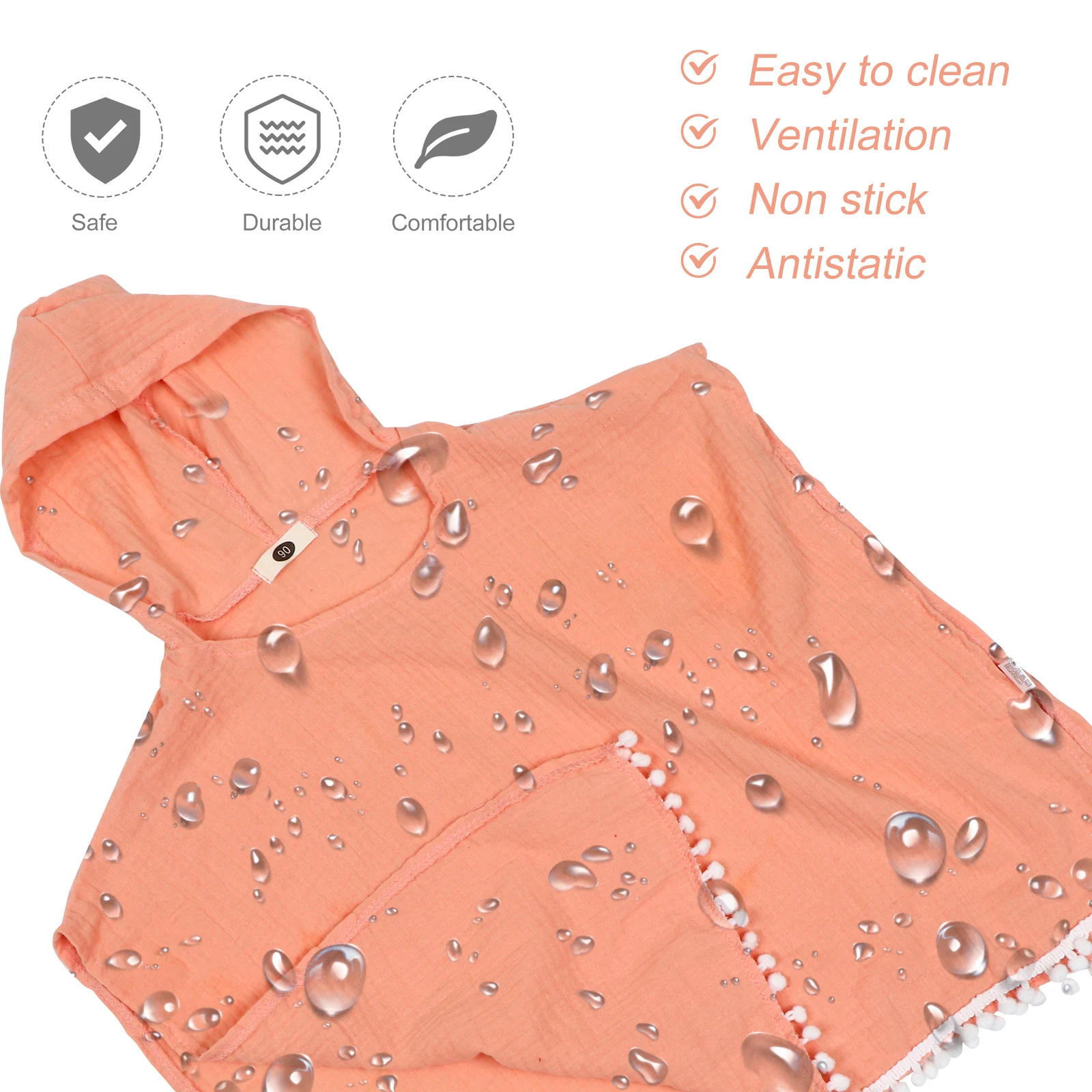 Hooded Cloak Swimwear Pink Kids Bathing Cover Toddler Clothes Girls Clothing Summer Beach Vacation 
Hooded Cloak Swimwear Pink Kids Bathing Cover Toddler Clothes Girls Clothing Summer Beach Vacation