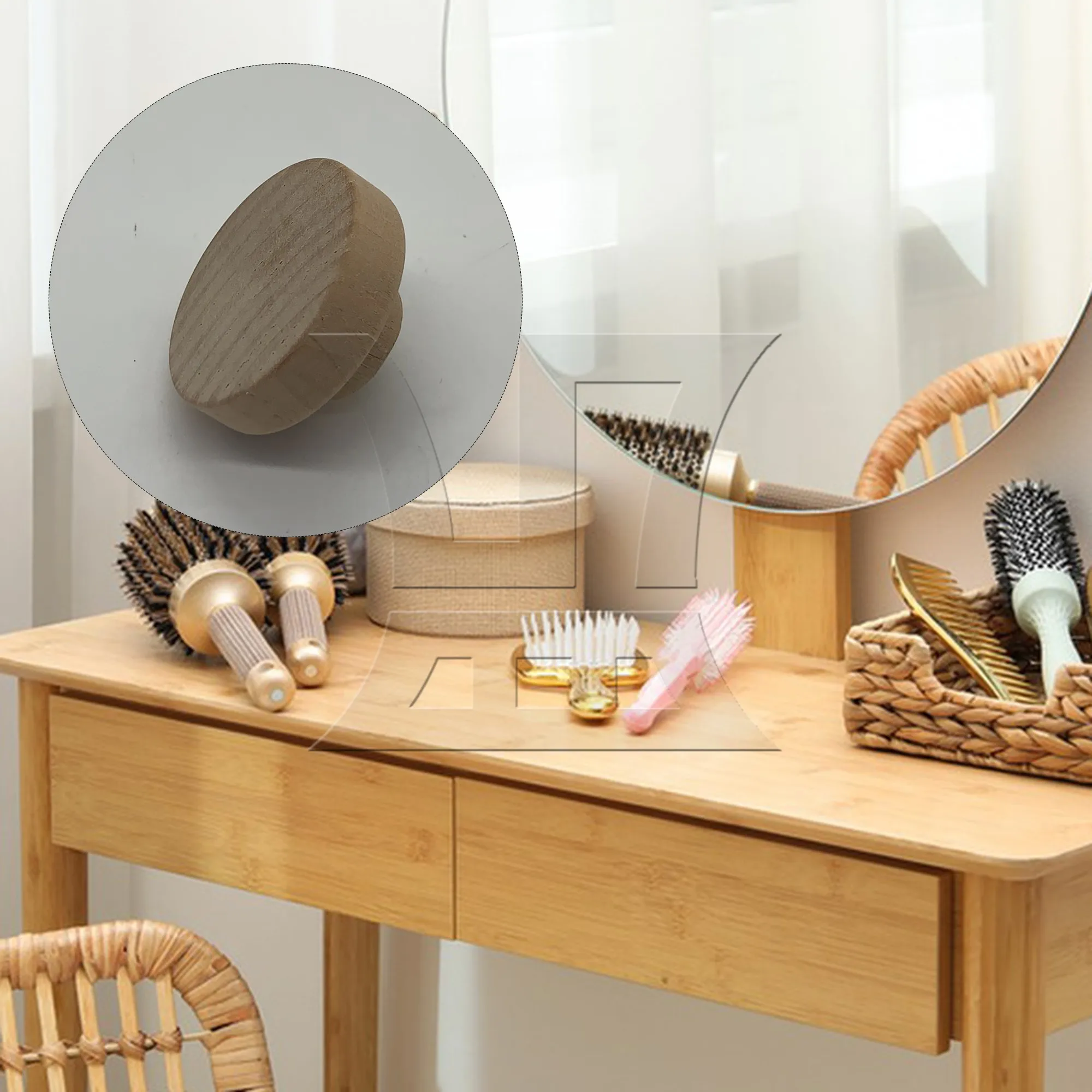 BQLZR 150pcs Wood Knobs Flat Top Round Cabinet Knobs 50x25mm for Cabinet Dressing Table
BQLZR 150pcs Wood Knobs Flat Top Round Cabinet Knobs 50x25mm for Cabinet Dressing Table