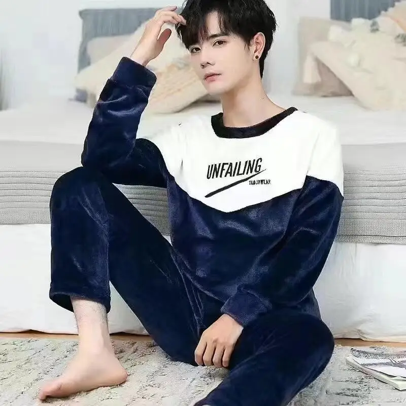 Men's Winter Clothing Men Pajamas Homewear Man Clothes Autumn Sportswear New Teenager Coat Bath Clothes Casual Wear 2Pcs/set Y2K
Men's Winter Clothing Men Pajamas Homewear Man Clothes Autumn Sportswear New Teenager Coat Bath Clothes Casual Wear 2Pcs/set Y2K