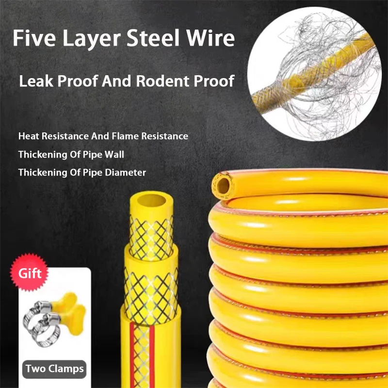 Five Layer Double Steel Wire Explosion-Proof Gas Pipe Liquefied Gas Hose Industrial Medium And Low Pressure Connection Gas Pipe
Five Layer Double Steel Wire Explosion-Proof Gas Pipe Liquefied Gas Hose Industrial Medium And Low Pressure Connection Gas Pipe