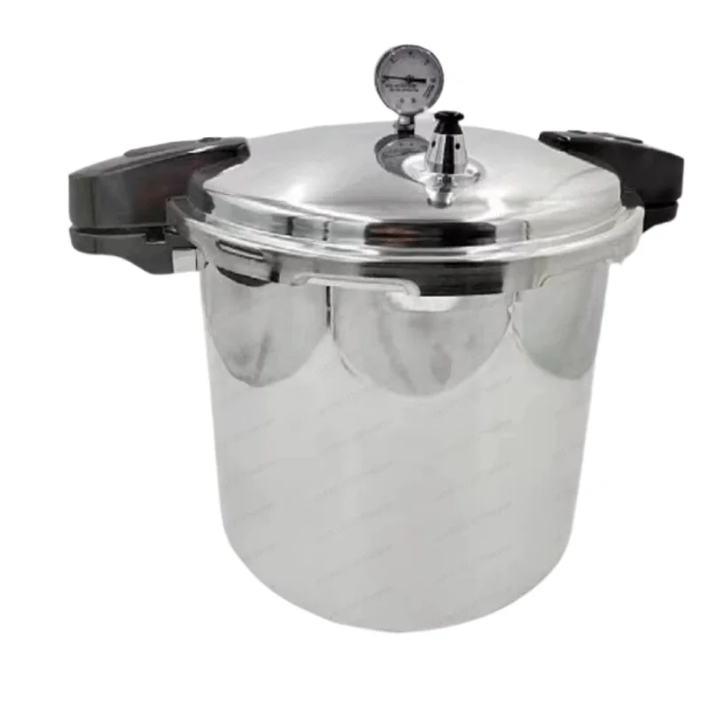 23L Aluminum Alloy Large Capacity Straight Pressure Cooker with Gauge Pressure Tank Double Bottom Commercial Pressure Cooker
23L Aluminum Alloy Large Capacity Straight Pressure Cooker with Gauge Pressure Tank Double Bottom Commercial Pressure Cooker