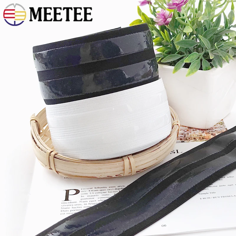 2/4M Meetee 50mm Silicone Non-slip Elastic Bands Bra Strap Underwear Rubber Band Garment Decor Stretch Tape Sewing Accessories
2/4M Meetee 50mm Silicone Non-slip Elastic Bands Bra Strap Underwear Rubber Band Garment Decor Stretch Tape Sewing Accessories