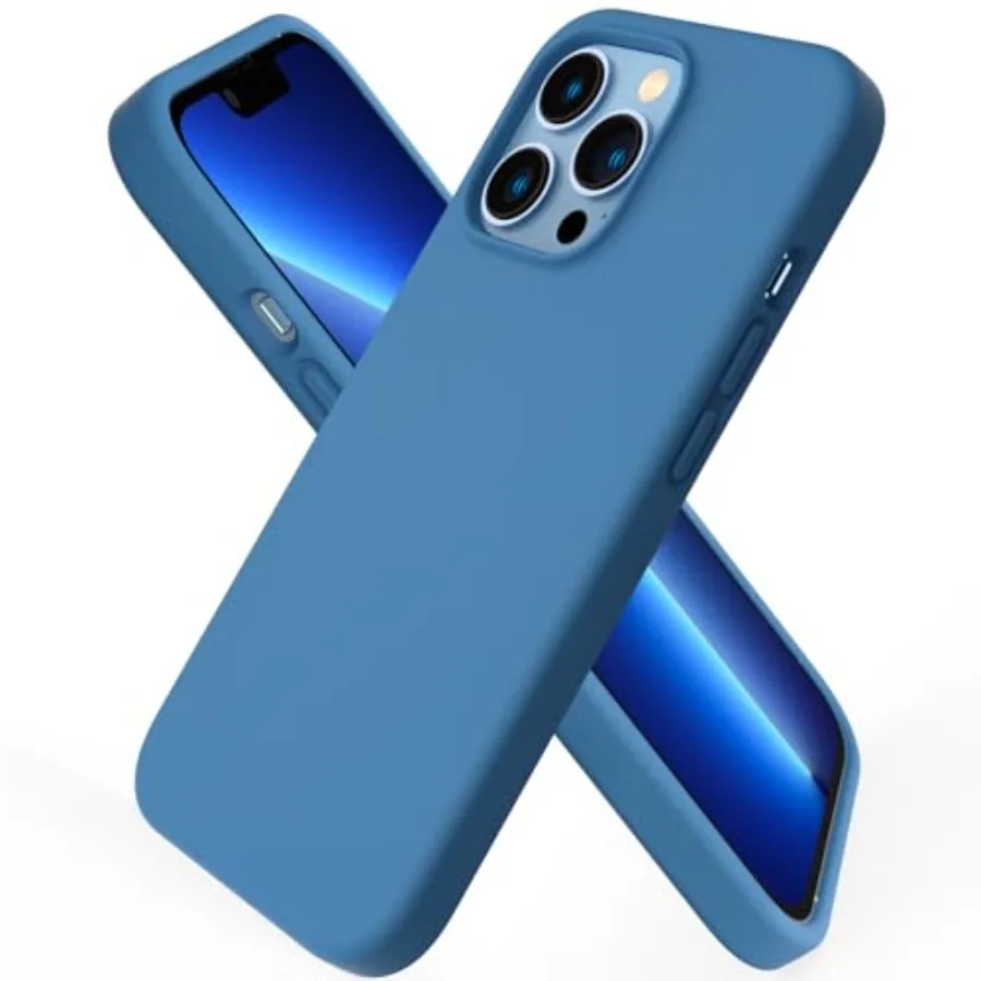 Compatible with iPhone 13 Pro Case 6.1, Slim Liquid Silicone 3 Layers Full Covered Soft Gel Rubber Case Cover 6.1 inch-Blue
Compatible with iPhone 13 Pro Case 6.1, Slim Liquid Silicone 3 Layers Full Covered Soft Gel Rubber Case Cover 6.1 inch-Blue