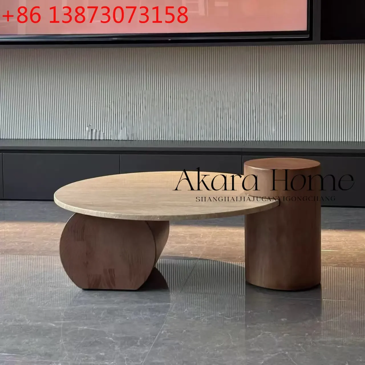 French medieval round light luxury designer natural travertine round coffee table
French medieval round light luxury designer natural travertine round coffee table