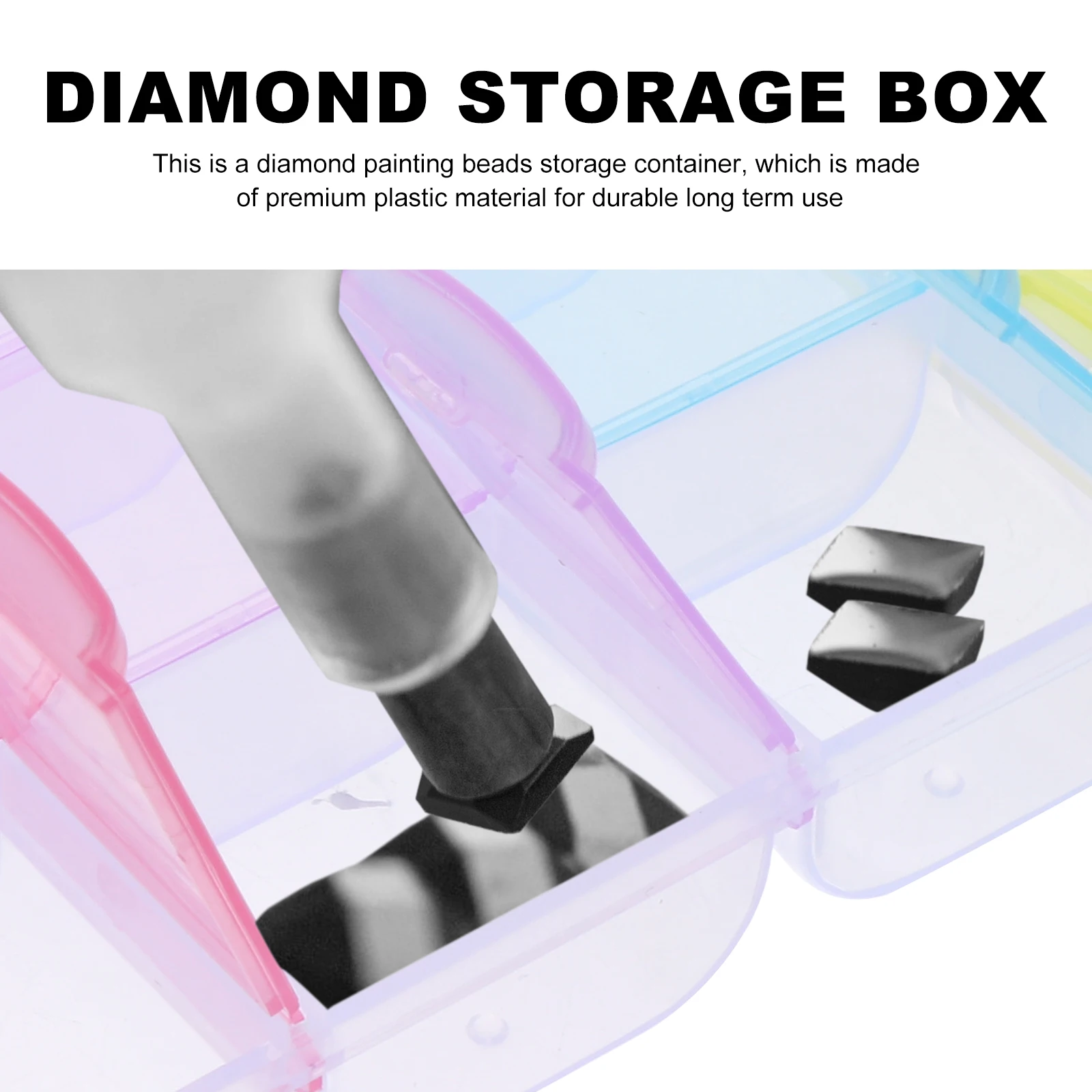 1pc Diamond Storage Box Glitter Beads Jewelry Compartment Plastic Sequins Container Nail Art Ring Earring Organizing
1pc Diamond Storage Box Glitter Beads Jewelry Compartment Plastic Sequins Container Nail Art Ring Earring Organizing