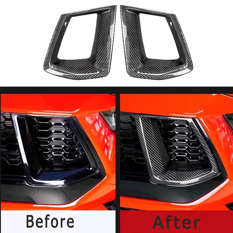 For Ford Mustang A-pillar Real Dry Carbon front lip bumper side blades taillight frames fog light grilles grille intakes 2024+ 
For Ford Mustang A-pillar Real Dry Carbon front lip bumper side blades taillight frames fog light grilles grille intakes 2024+