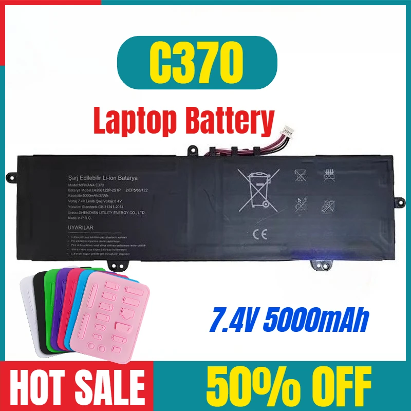 7.4V 5000mAh New for Casper Nirvana C370 Laptop Battery
7.4V 5000mAh New for Casper Nirvana C370 Laptop Battery