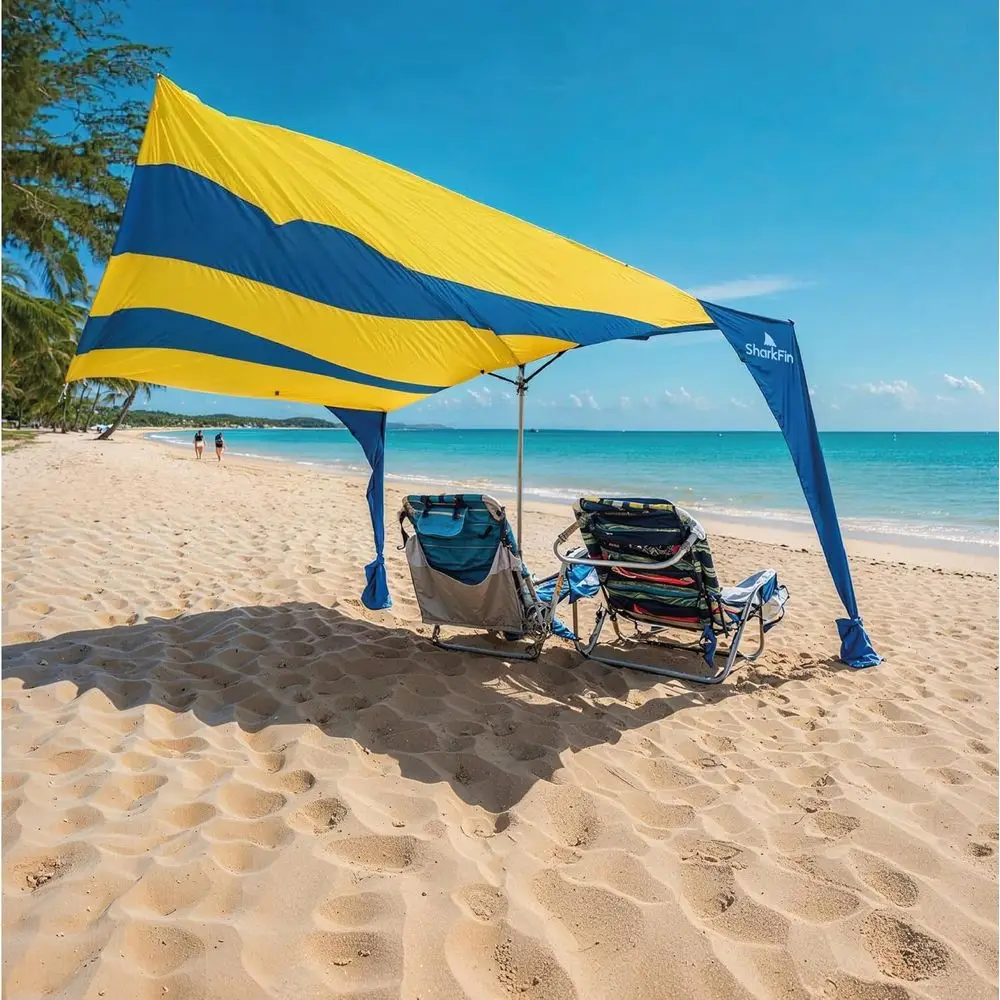 Portable Beach Shade Tent, Easy Setup, Wind-Resistant, Sun Protection, Fits 1-8 People, No Assembly Needed
Portable Beach Shade Tent, Easy Setup, Wind-Resistant, Sun Protection, Fits 1-8 People, No Assembly Needed