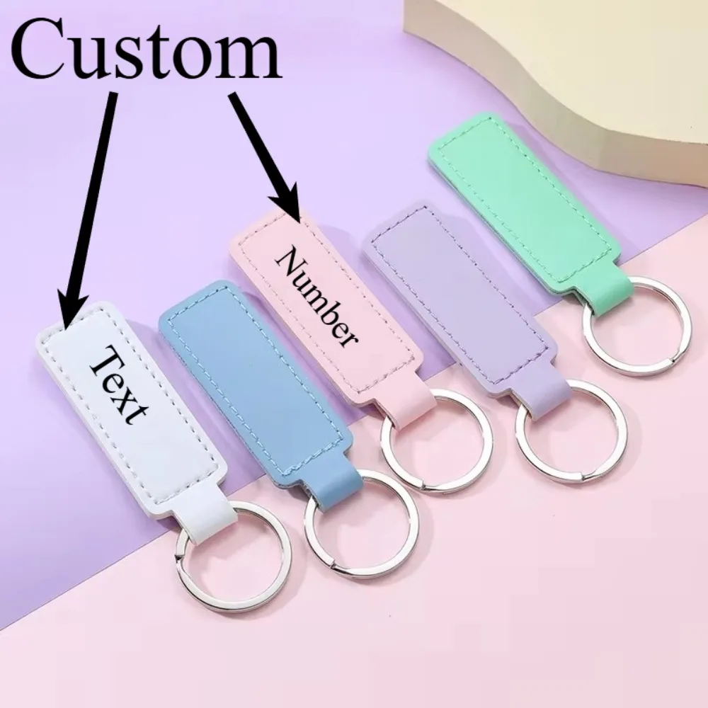 Laser Engrave Custom Candy-color Retro PU Leather Keychain Accessory Pendant Personalize Keyring Simple Gift for Men and Women
Laser Engrave Custom Candy-color Retro PU Leather Keychain Accessory Pendant Personalize Keyring Simple Gift for Men and Women
