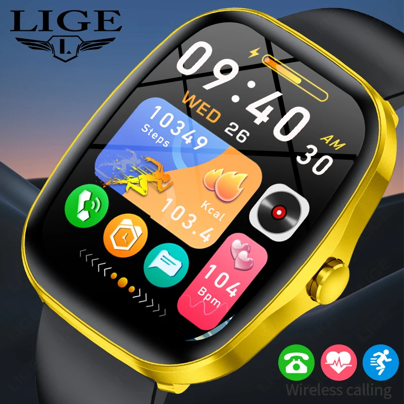LIGE Смарт-часы для женщин 1,53 дюйма HD полный сенсорный экран браслет сердечного ритма спортивный фитнес-трекер мужские умные часы для Android IOS 2026
LIGE Смарт-часы для женщин 1,53 дюйма HD полный сенсорный экран браслет сердечного ритма спортивный фитнес-трекер мужские умные часы для Android IOS 2026
