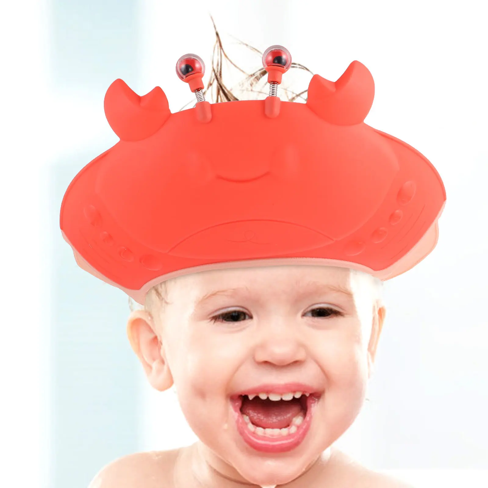 Crab-Design Baby Shower Caps Adjustable Waterproof Bath Visor for Toddlers Kids Shampoo Hat Protects Eyes Ears from Water Sun
Crab-Design Baby Shower Caps Adjustable Waterproof Bath Visor for Toddlers Kids Shampoo Hat Protects Eyes Ears from Water Sun