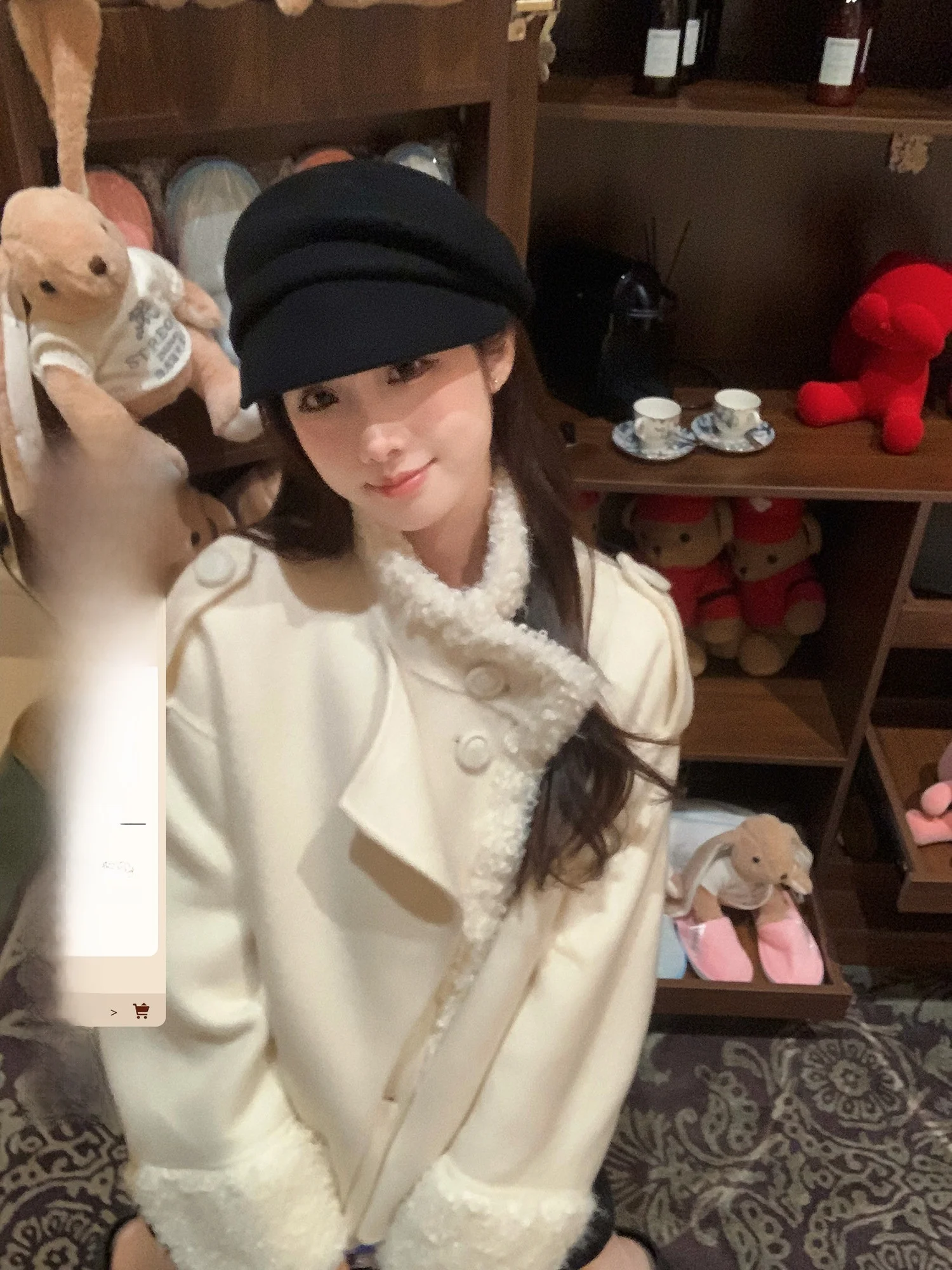 Lamb Fur Collar ort Coat Women's Winter Thi Warm Woolen Outerwear H STUDIO Commute Sle Loose Fit Long Sve Coat
Lamb Fur Collar ort Coat Women's Winter Thi Warm Woolen Outerwear H STUDIO Commute Sle Loose Fit Long Sve Coat