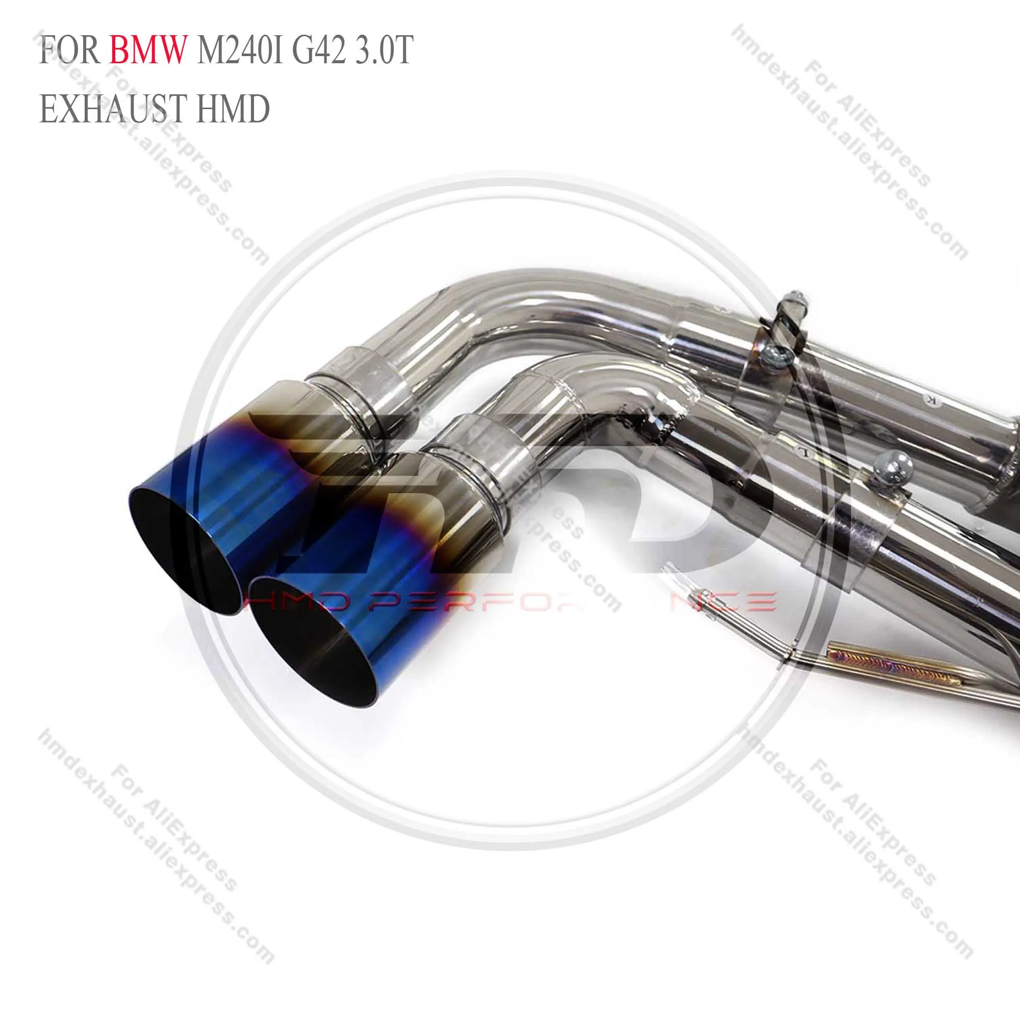 High Quality Catback For BMW M240i G42 3.0T Stainless Steel Exhaust System Car Parts Electronic Valve Muffler Tips HMD
High Quality Catback For BMW M240i G42 3.0T Stainless Steel Exhaust System Car Parts Electronic Valve Muffler Tips HMD 