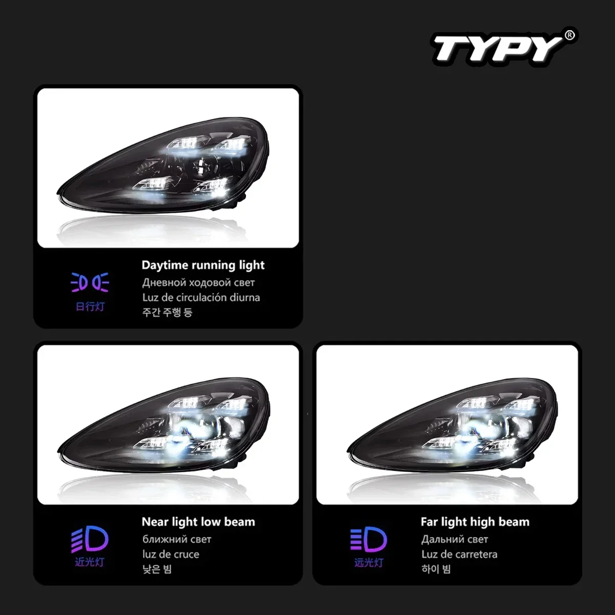 Car For Porsche Cayenne 9Y0 Headlights 2018-2023 Upgrade Modified to New DRL Dynamic Turn Signal LED Headlight Auto Accessories
Car For Porsche Cayenne 9Y0 Headlights 2018-2023 Upgrade Modified to New DRL Dynamic Turn Signal LED Headlight Auto Accessories